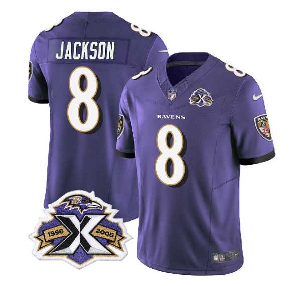 Men & Women & Youth Baltimore Ravens #8 Lamar Jackson Purple 2023 F.U.S.E With Patch Throwback Vapor Limited Stitched Jersey,We sell and wholesale Men & Women & Youth Baltimore Ravens #8 Lamar Jackson Purple 2023 F.U.S.E With Patch Throwback Vapor Limited Stitched Jersey on line form chian!